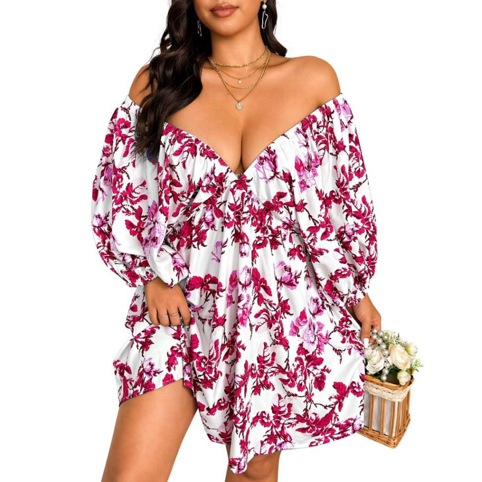 Vestido Feminino Ombro A Ombro Estampado