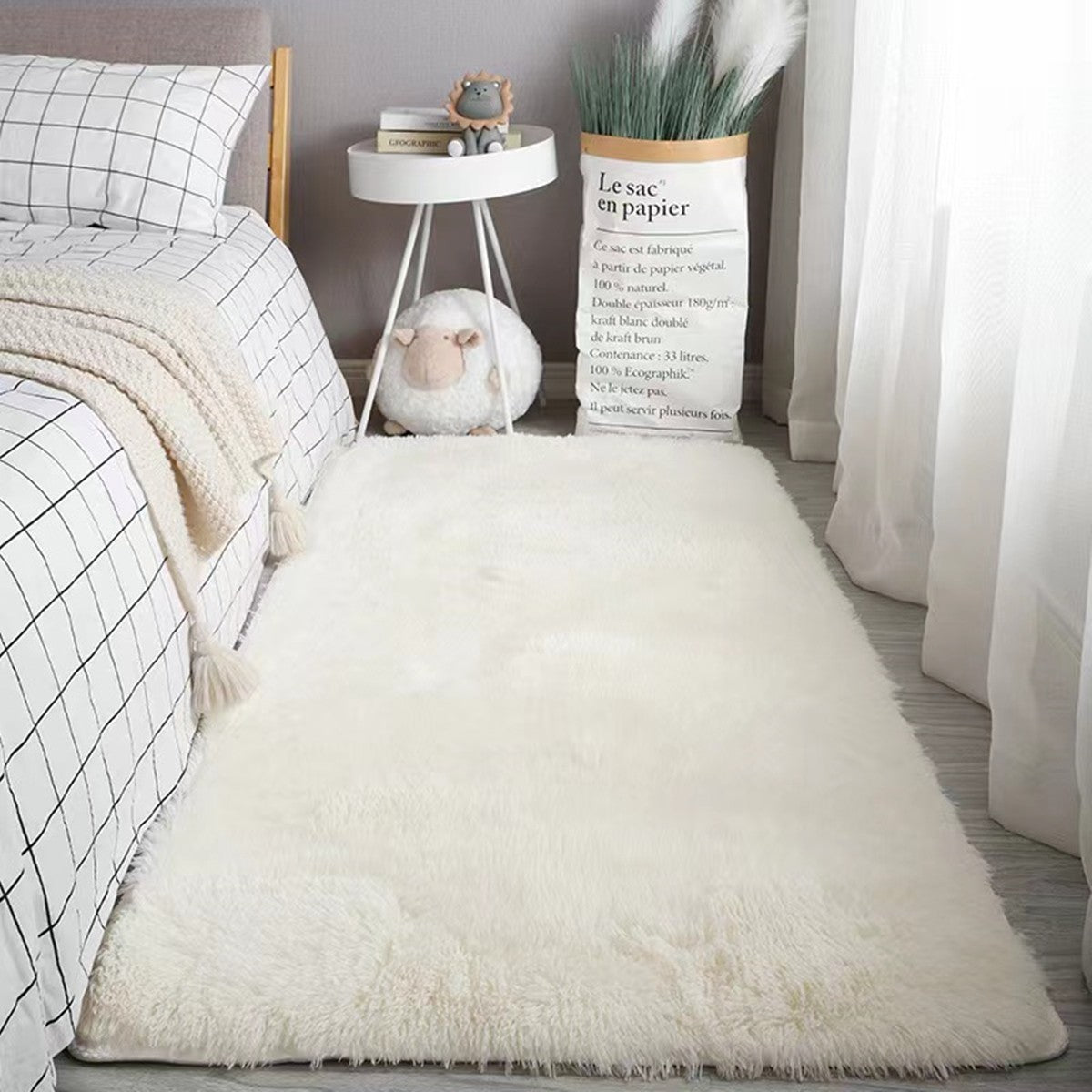 Tapete Felpudo Antiderrapante Para Quarto