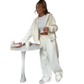 Conjunto Moletom Feminino Oversized com Zíper