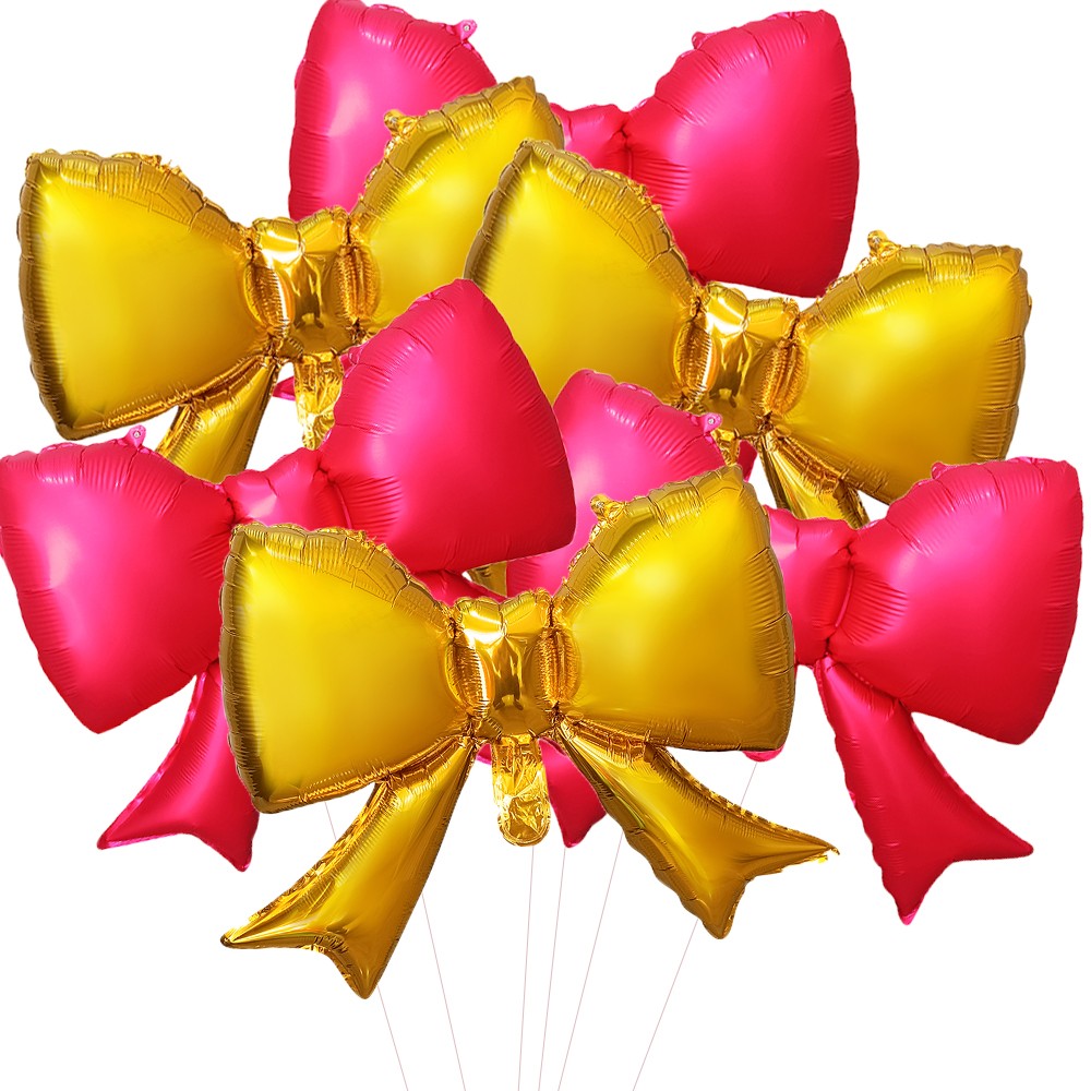 Balão Metalizado Laço Decorativo para Festas