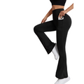 Legging Flare Feminina de Cintura Alta com Bolso