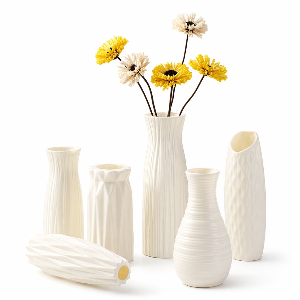 Vaso Decorativo Moderno De Plástico